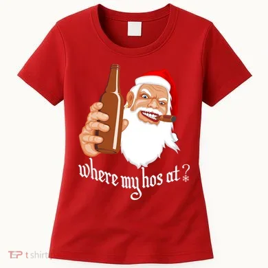 Where My Hos At? Christmas Women's T-Shirt