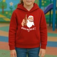 Where My Hos At? Christmas Kids Hoodie thumb 3