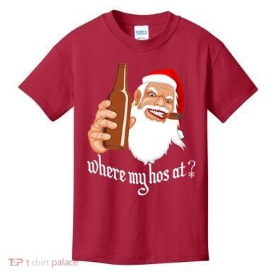 Where My Hos At? Christmas Kids T-Shirt