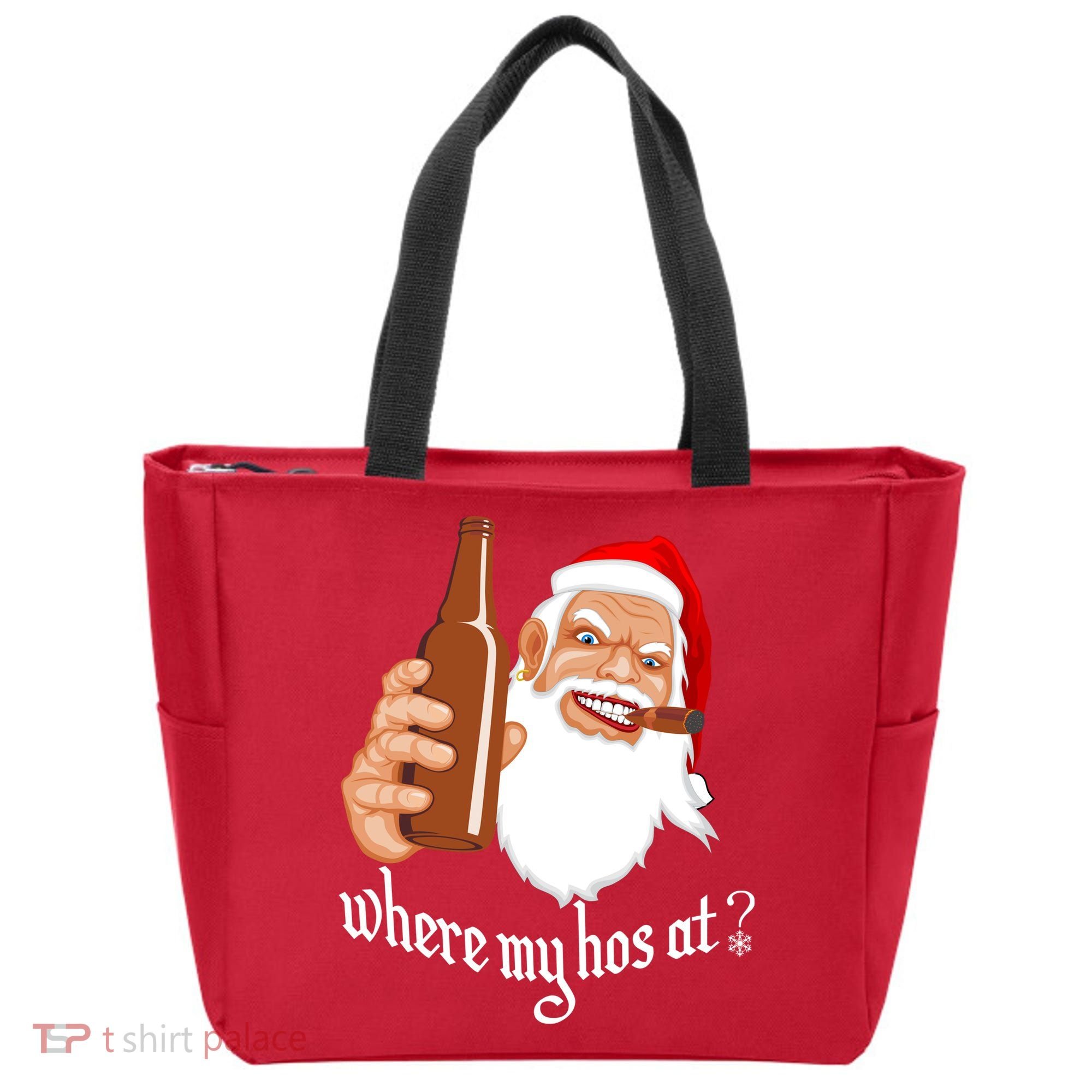 Where My Hos At? Christmas Tote Bag