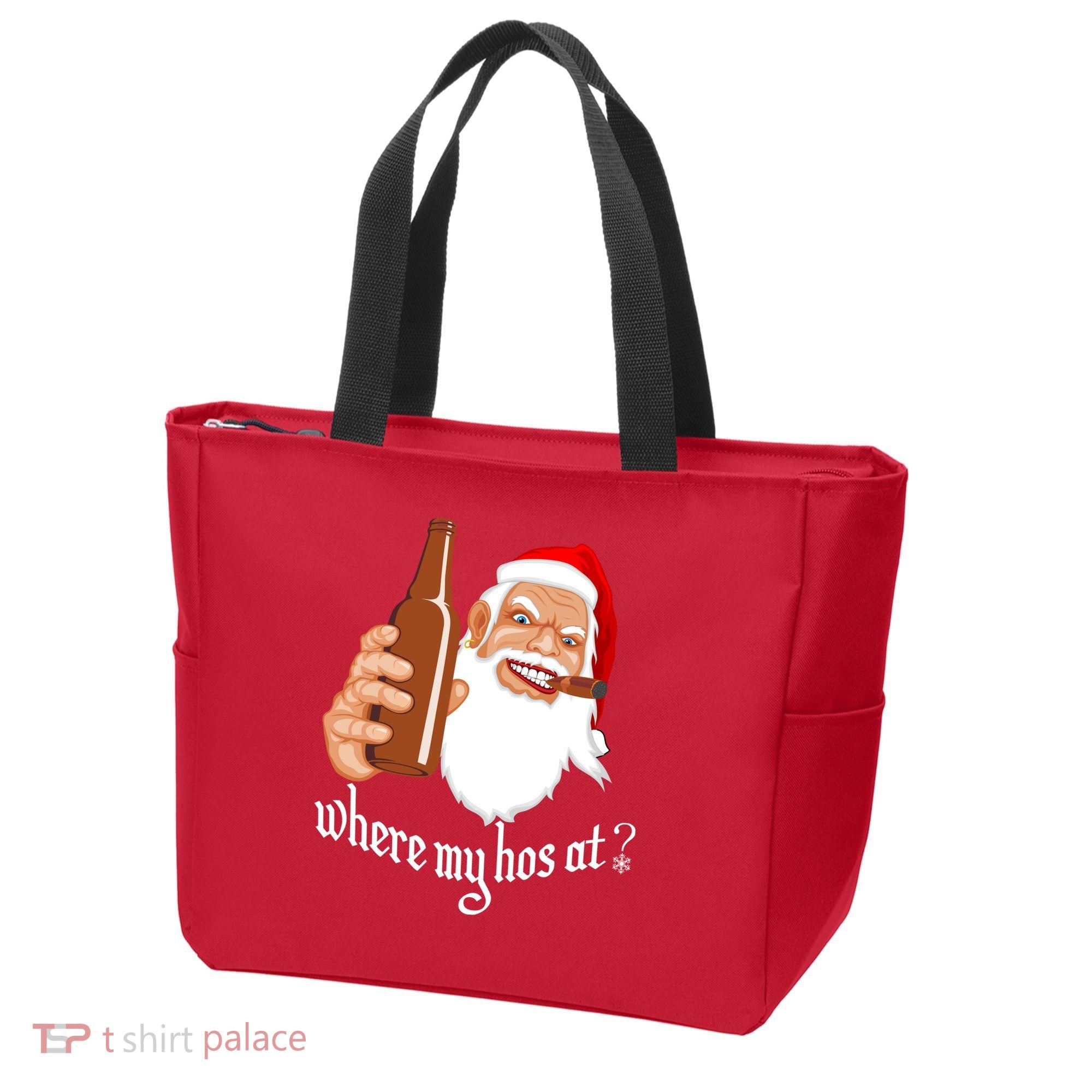 Where My Hos At? Christmas Tote Bag