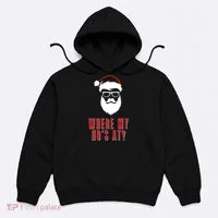 Where My Ho's At? Funny Xmas Hoodie thumb 0
