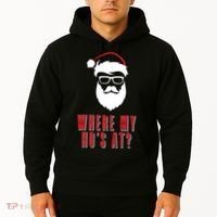 Where My Ho's At? Funny Xmas Hoodie thumb 2