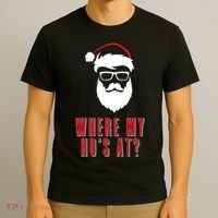 Where My Ho's At? Funny Xmas T-Shirt thumb 3