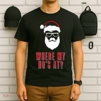 Where My Ho's At? Funny Xmas T-Shirt thumb 6