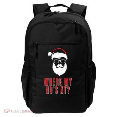 Where My Ho's At? Funny Xmas Backpack