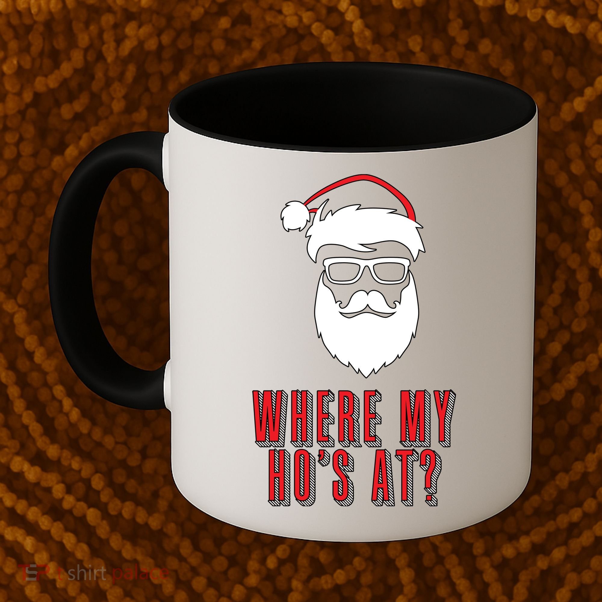 Where My Ho's At? Funny Xmas Coffee Mug