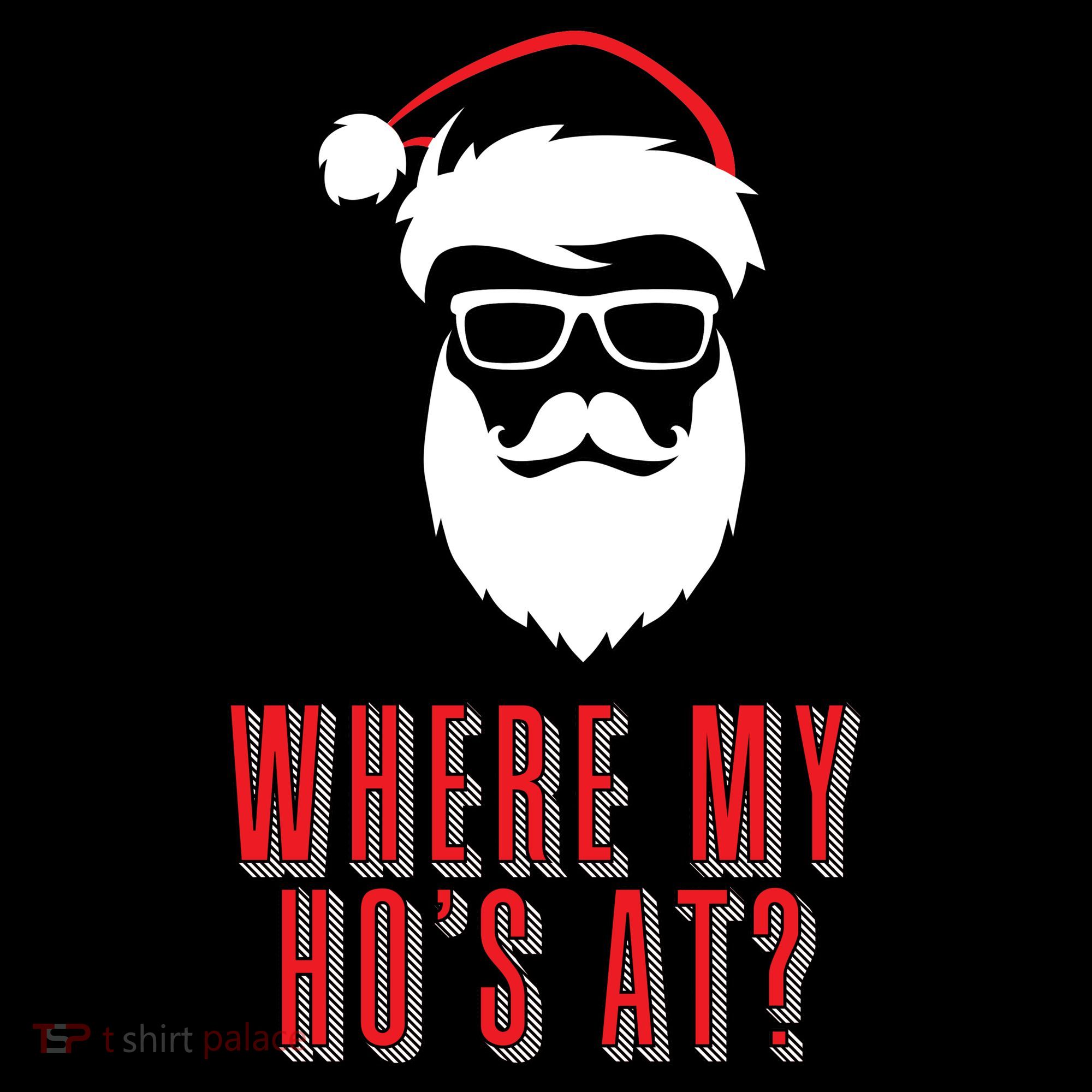 Where My Ho's At? Funny Xmas Mousepad