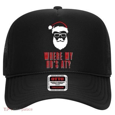 Where My Ho's At? Funny Xmas Hat