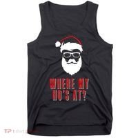 Where My Ho's At? Funny Xmas Tank Top thumb 0