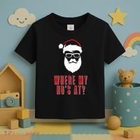 Where My Ho's At? Funny Xmas Toddler T-Shirt thumb 3