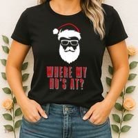 Where My Ho's At? Funny Xmas Women's T-Shirt thumb 2