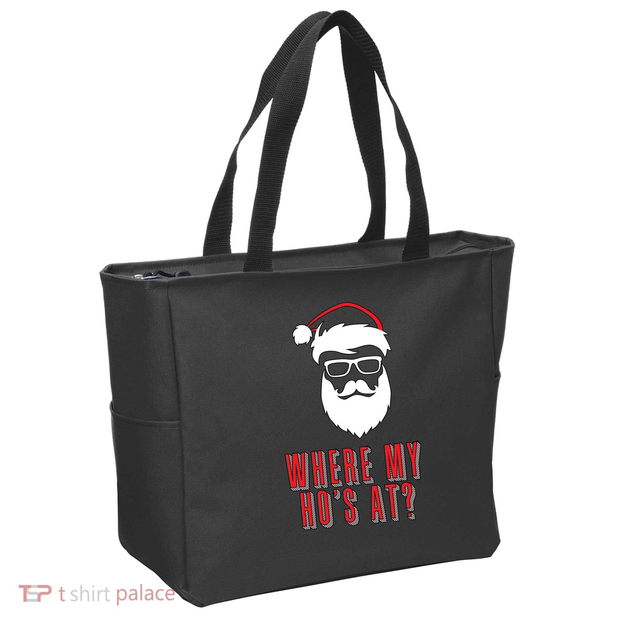 Where My Ho's At? Funny Xmas Tote Bag