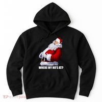 Where My Ho's At? Santa Quote Hoodie thumb 0