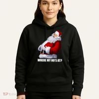 Where My Ho's At? Santa Quote Hoodie thumb 5