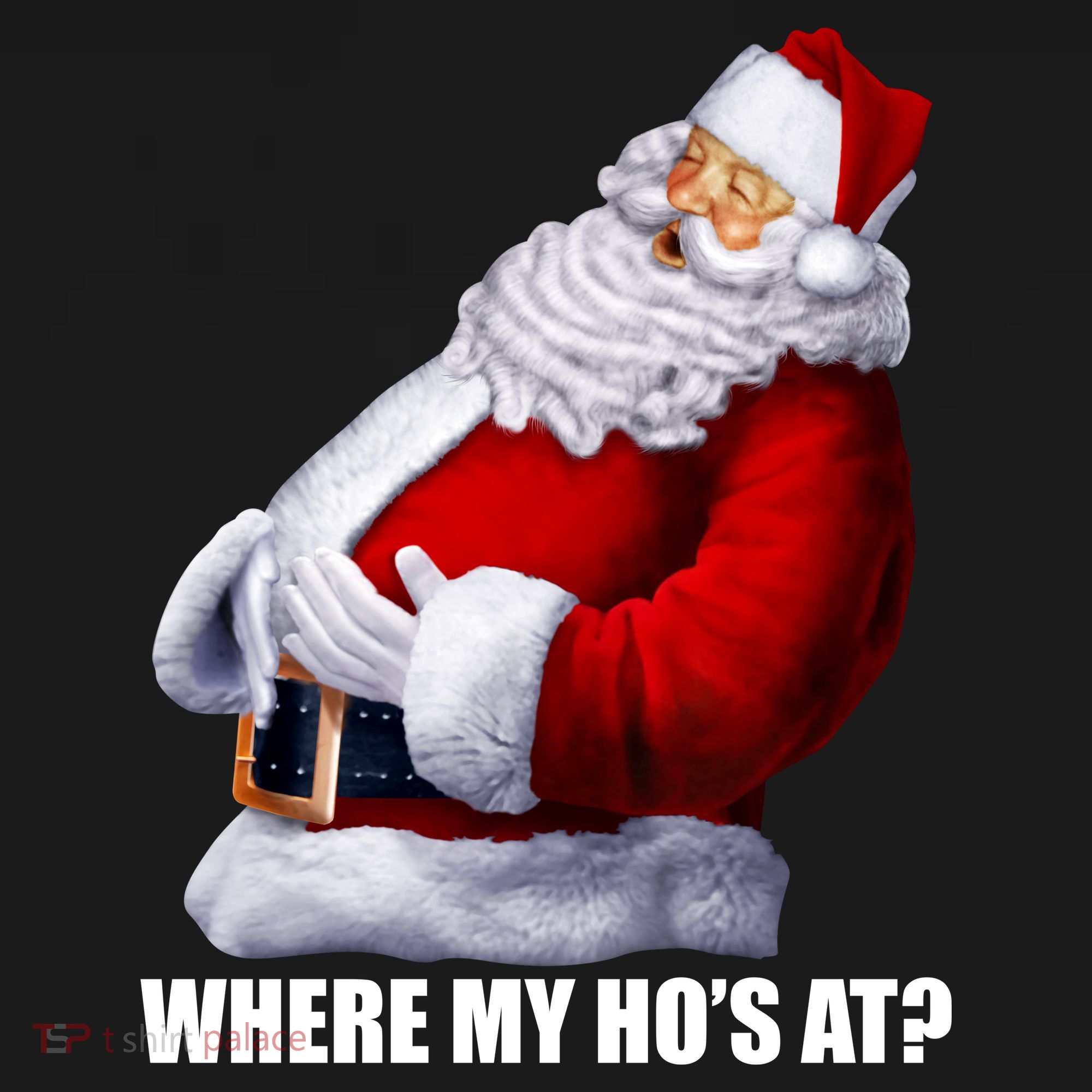 Where My Ho's At? Santa Quote Bucket Hat