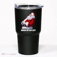 Where My Ho's At? Santa Quote Tumbler thumb 0