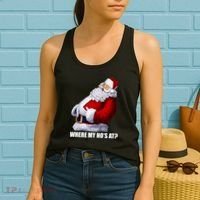 Where My Ho's At? Santa Quote Women's Tank Top thumb 2