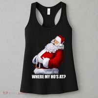 Where My Ho's At? Santa Quote Women's Tank Top thumb 3