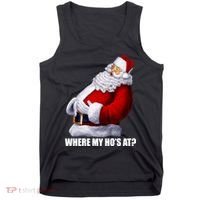 Where My Ho's At? Santa Quote Tank Top thumb 0