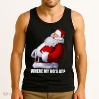 Where My Ho's At? Santa Quote Tank Top thumb 3