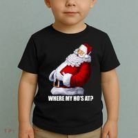 Where My Ho's At? Santa Quote Toddler T-Shirt thumb 2