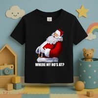 Where My Ho's At? Santa Quote Toddler T-Shirt thumb 3