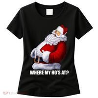 Where My Ho's At? Santa Quote Women's T-Shirt thumb 0