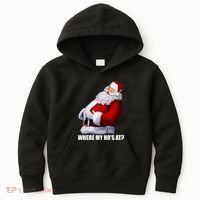 Where My Ho's At? Santa Quote Kids Hoodie thumb 0