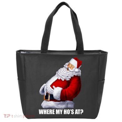 Where My Ho's At? Santa Quote Tote Bag