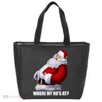 Where My Ho's At? Santa Quote Tote Bag thumb 0