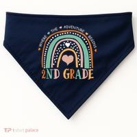 Where The Adventure Begins 2nd Grade USA-Made Doggie Bandana thumb 0