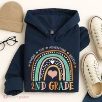 Where The Adventure Begins 2nd Grade Hoodie thumb 4