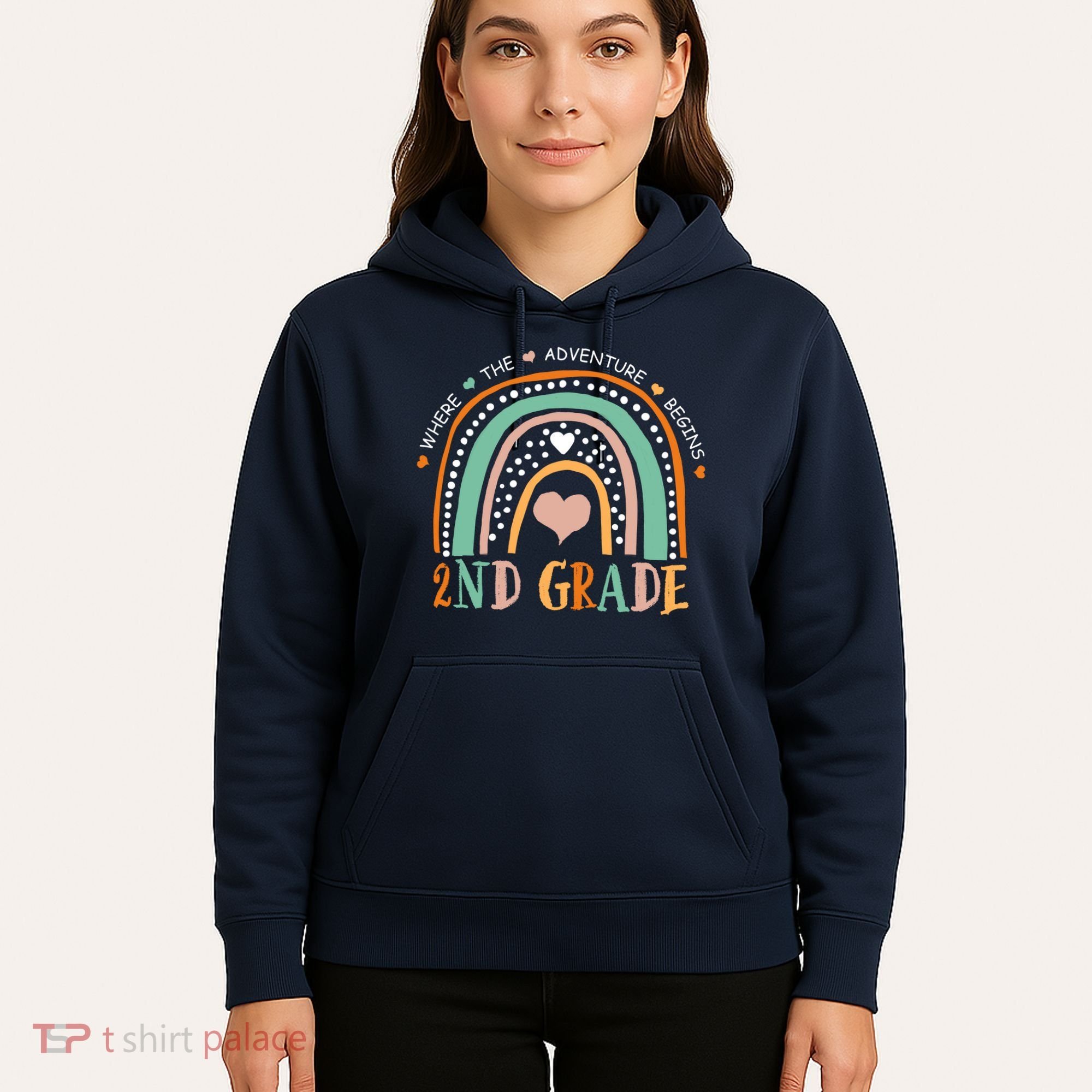 Where The Adventure Begins 2nd Grade Hoodie