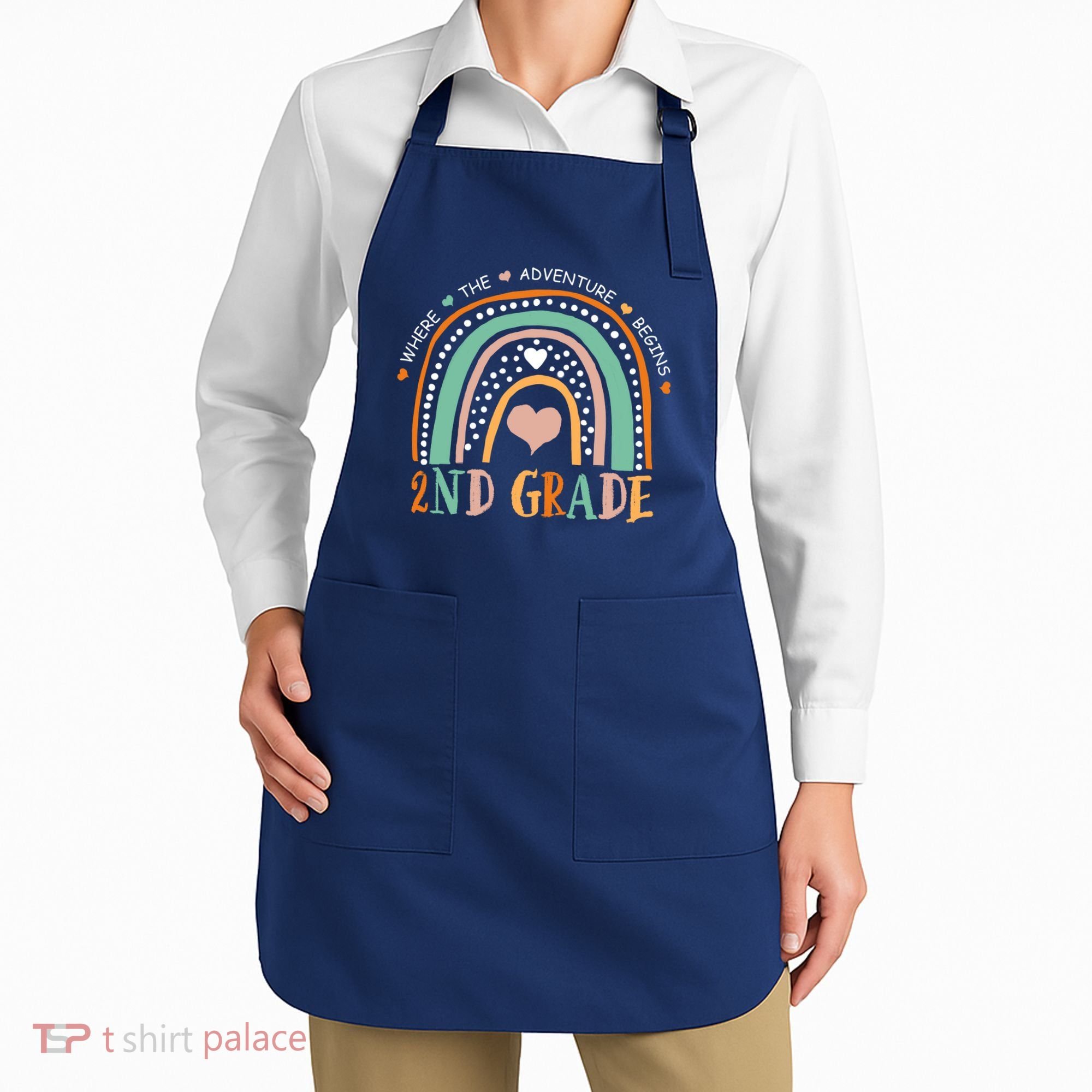 Where The Adventure Begins 2nd Grade Apron