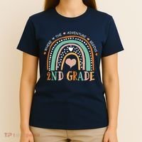 Where The Adventure Begins 2nd Grade T-Shirt thumb 4