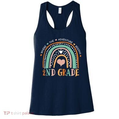 Where The Adventure Begins 2nd Grade Women's Tank Top
