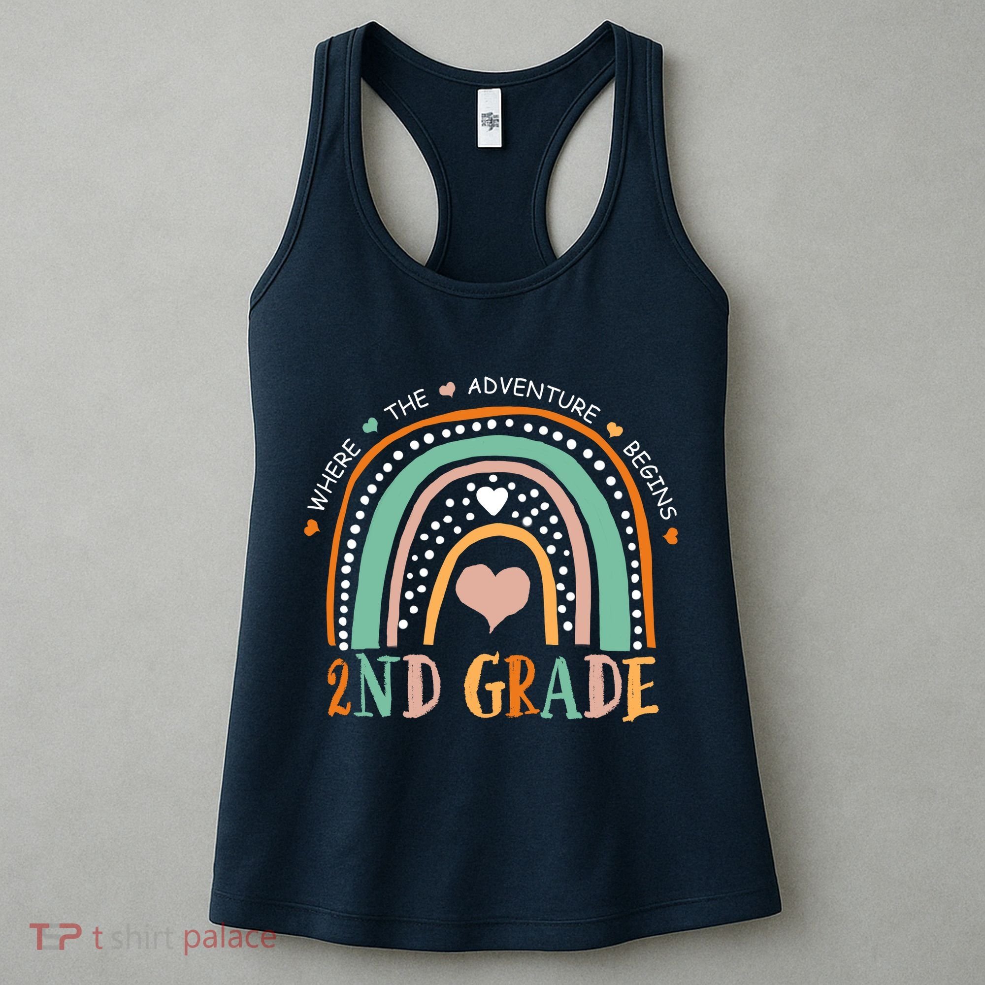 Where The Adventure Begins 2nd Grade Women's Tank Top