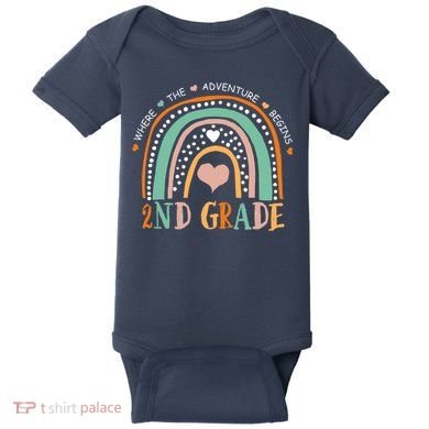 Where The Adventure Begins 2nd Grade Baby Bodysuit