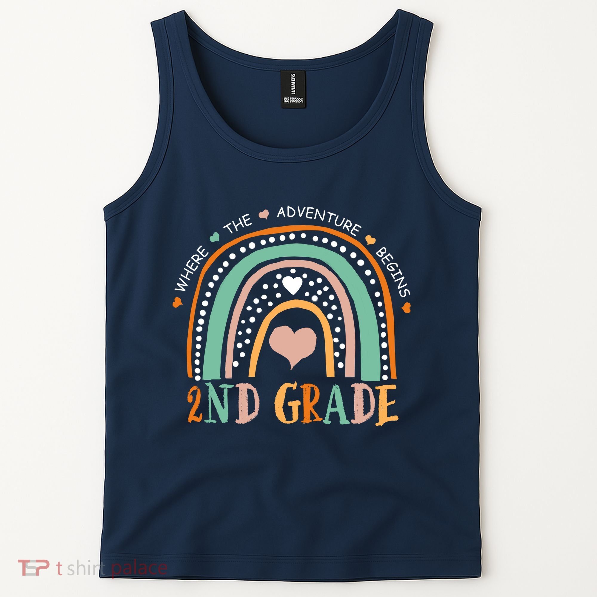 Where The Adventure Begins 2nd Grade Tank Top