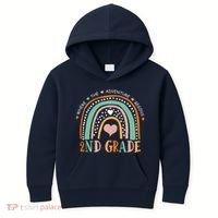 Where The Adventure Begins 2nd Grade Kids Hoodie thumb 0