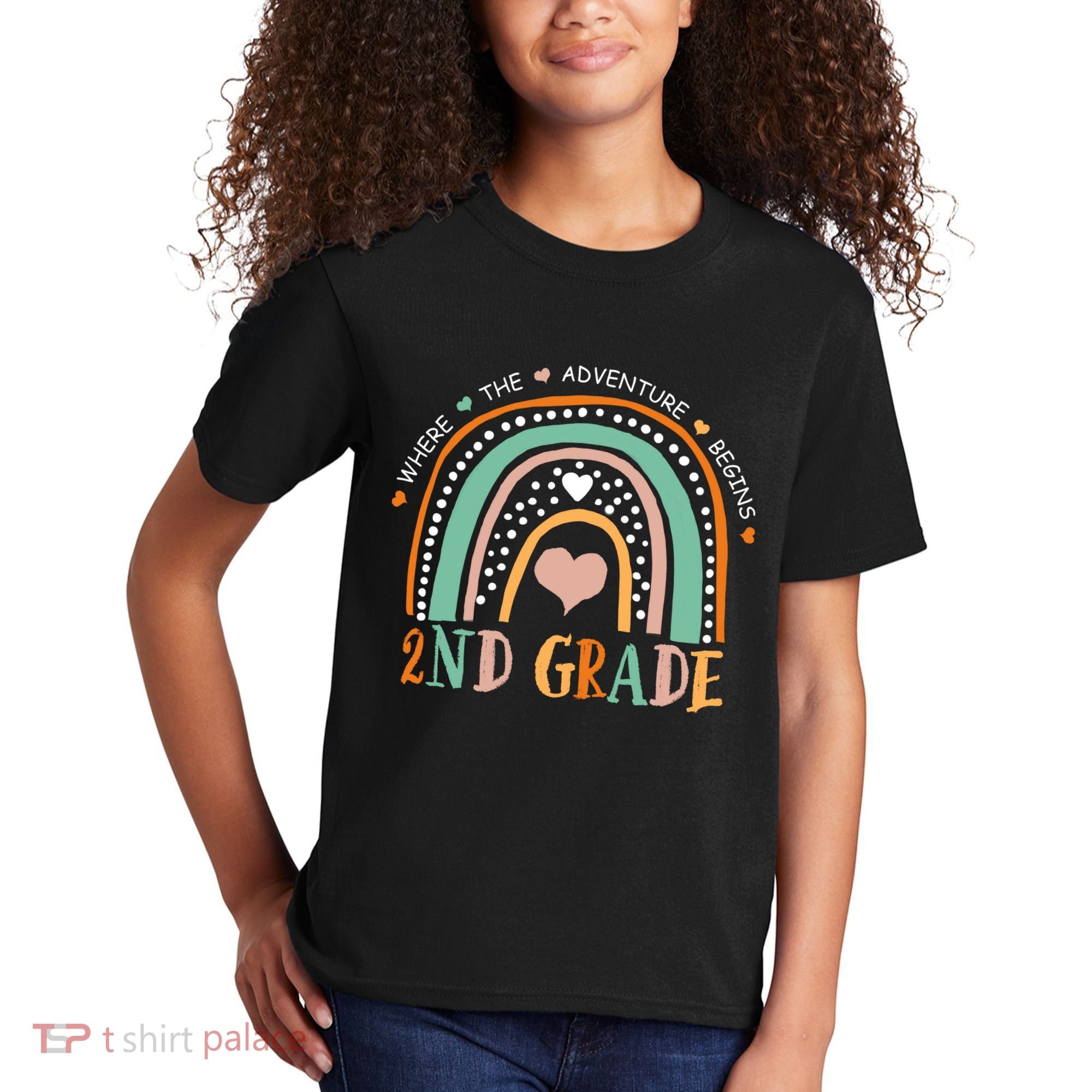 Where The Adventure Begins 2nd Grade Kids T-Shirt