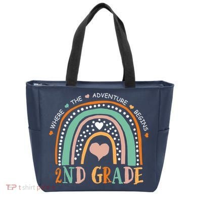 Where The Adventure Begins 2nd Grade Tote Bag