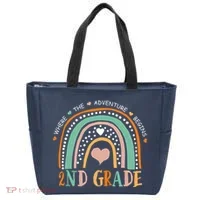 Where The Adventure Begins 2nd Grade Tote Bag thumb 0