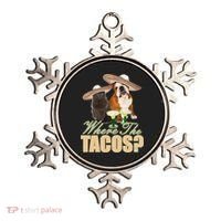 Where The Tacos? Cat Dog Ornament thumb 0