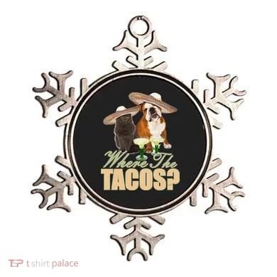 Where The Tacos? Cat Dog Ornament