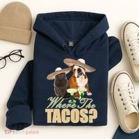 Where The Tacos? Cat Dog Hoodie thumb 4