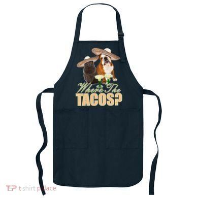 Where The Tacos? Cat Dog Apron