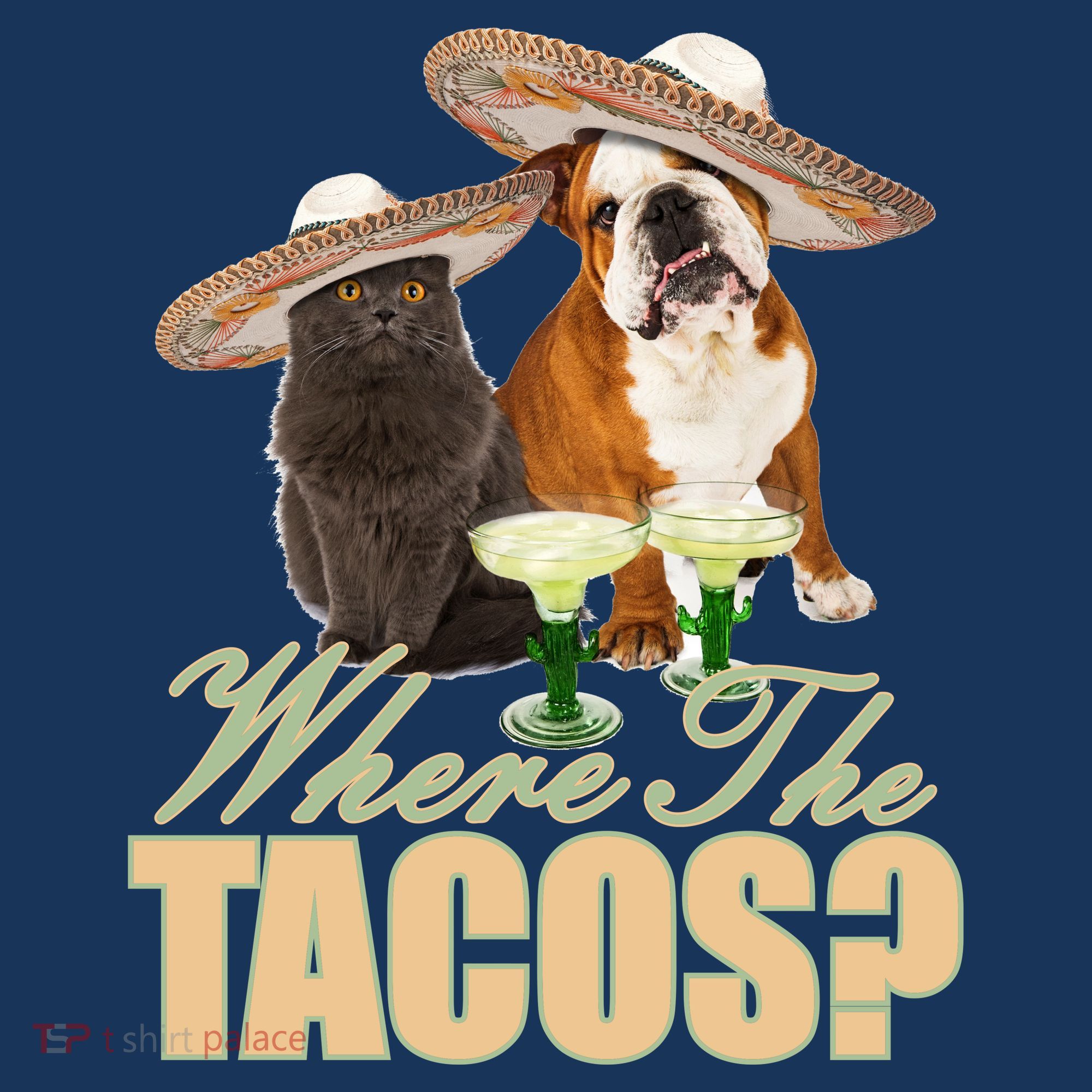 Where The Tacos? Cat Dog Apron
