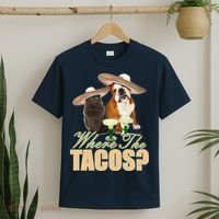 Where The Tacos? Cat Dog T-Shirt thumb 2